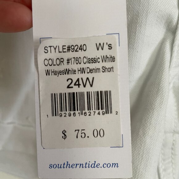 Southern Tide Shorts Adult 24W White Sophia Popsicle 2.5" Chino Casual Womens - Picture 10 of 15
